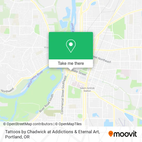 Tattoos by Chadwick at Addictions & Eternal Art map