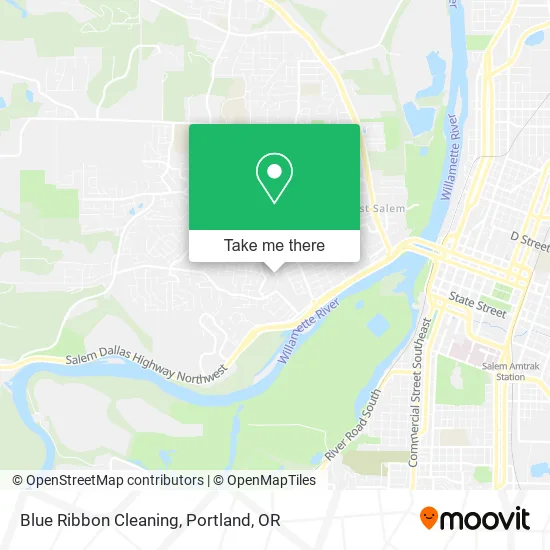 Mapa de Blue Ribbon Cleaning
