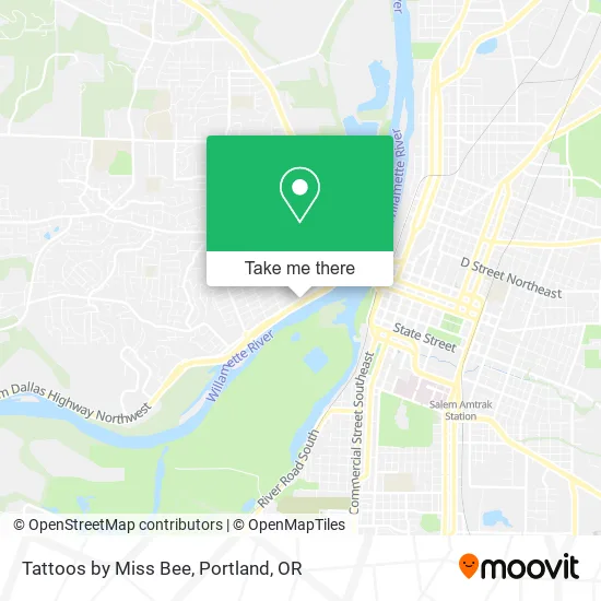 Tattoos by Miss Bee map