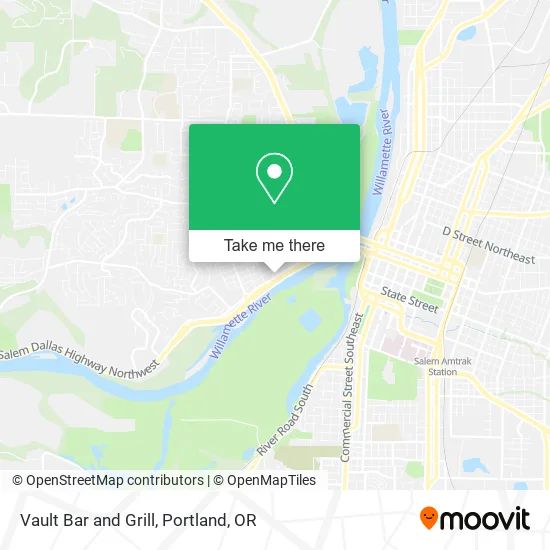 Vault Bar and Grill map