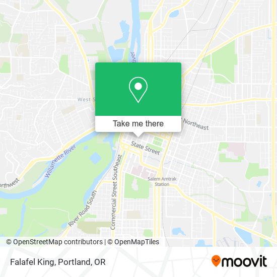 Mapa de Falafel King