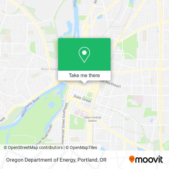 Mapa de Oregon Department of Energy
