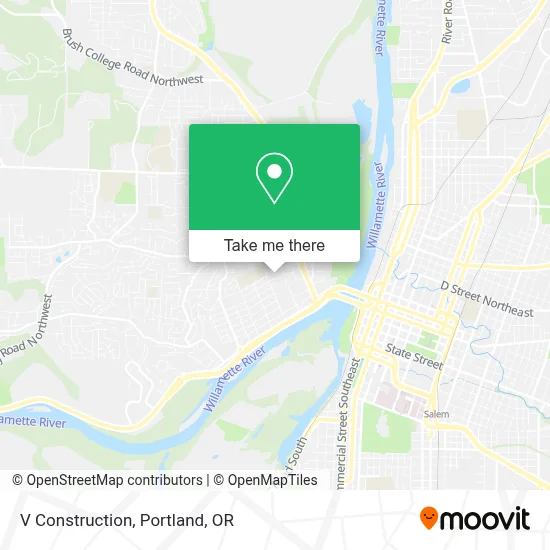 V Construction map
