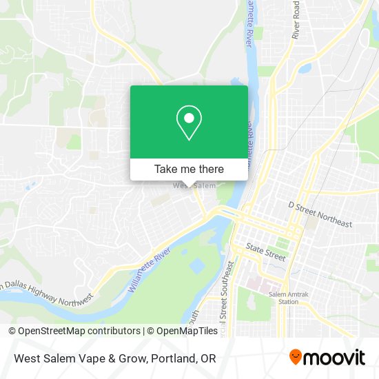 West Salem Vape & Grow map
