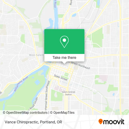 Vance Chiropractic map