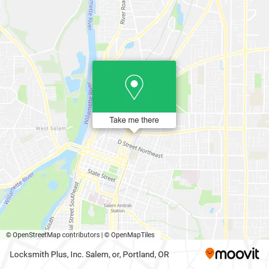 Locksmith Plus, Inc. Salem, or map
