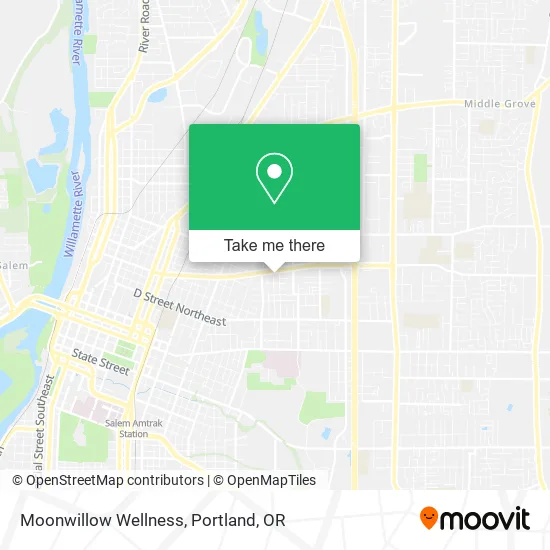 Moonwillow Wellness map
