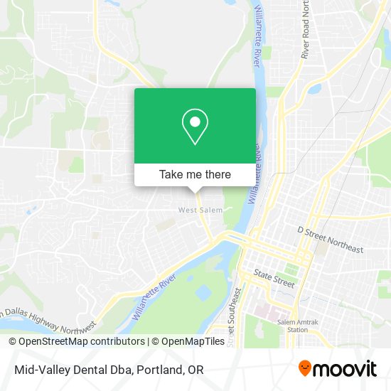 Mapa de Mid-Valley Dental Dba