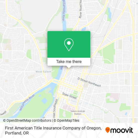 Mapa de First American Title Insurance Company of Oregon