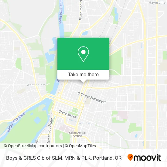 Boys & GRLS Clb of SLM, MRN & PLK map