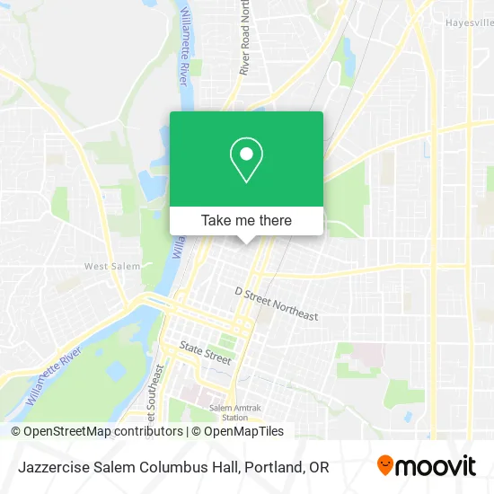 Jazzercise Salem Columbus Hall map