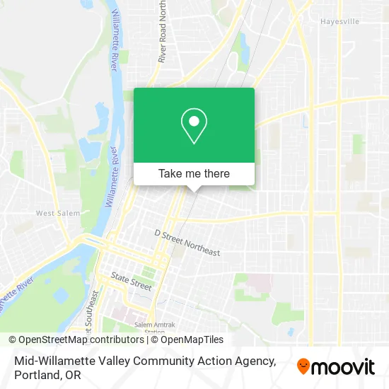 Mid-Willamette Valley Community Action Agency map