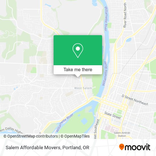 Salem Affordable Movers map