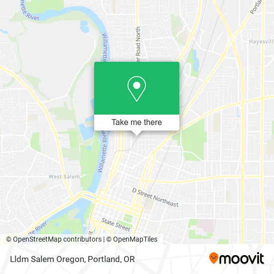 Mapa de Lldm Salem Oregon