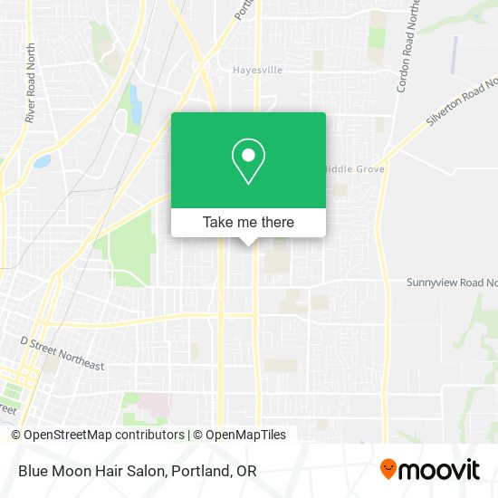 Blue Moon Hair Salon map