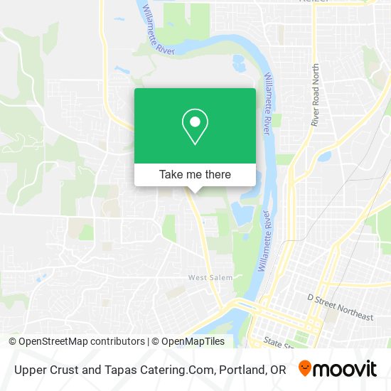 Upper Crust and Tapas Catering.Com map