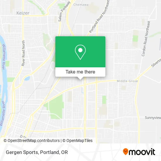 Gergen Sports map