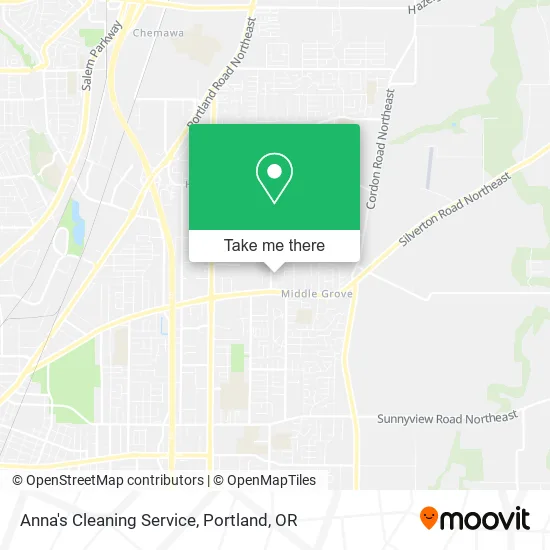 Anna's Cleaning Service map