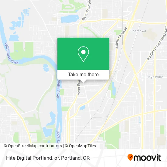 Hite Digital Portland, or map