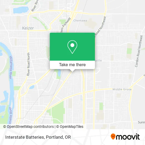 Interstate Batteries map
