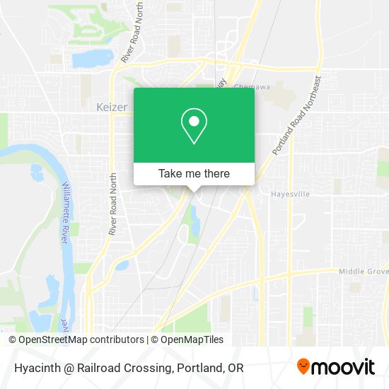 Mapa de Hyacinth @ Railroad Crossing