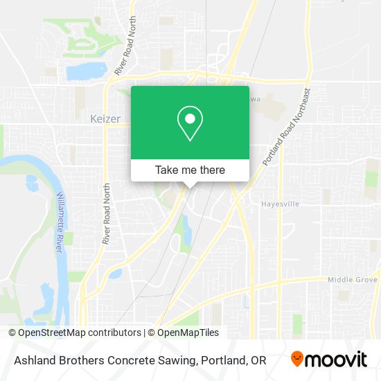 Mapa de Ashland Brothers Concrete Sawing