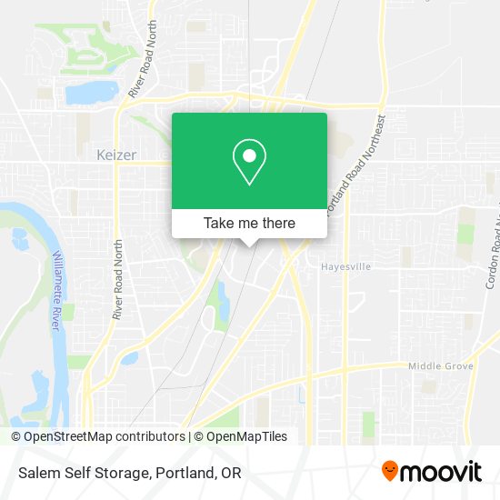 Mapa de Salem Self Storage
