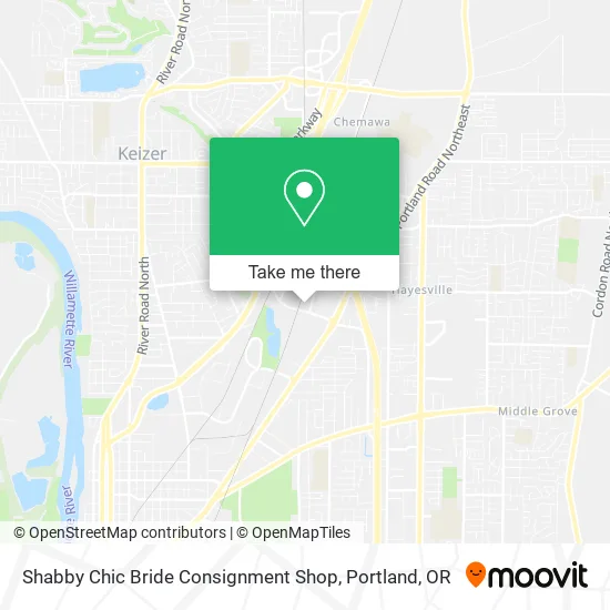 Mapa de Shabby Chic Bride Consignment Shop