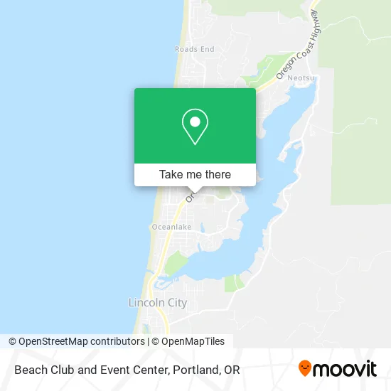 Beach Club and Event Center map