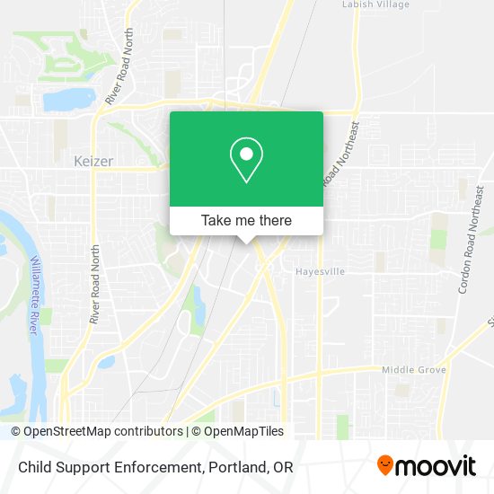 Child Support Enforcement map