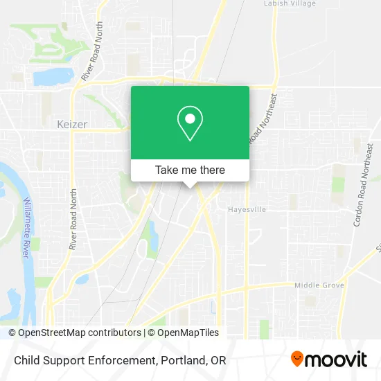 Child Support Enforcement map