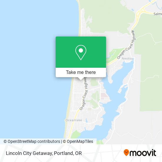 Lincoln City Getaway map
