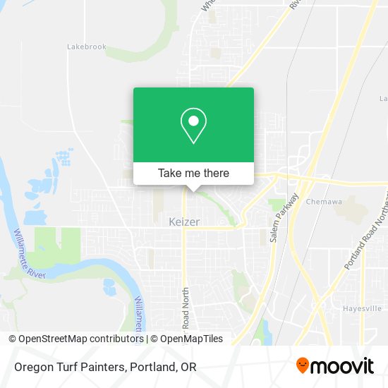 Oregon Turf Painters map