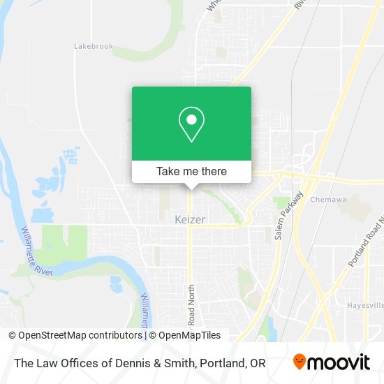 The Law Offices of Dennis & Smith map
