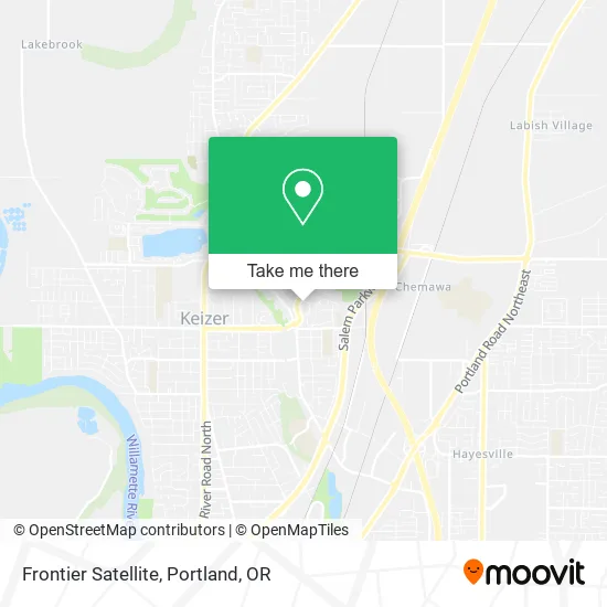 Frontier Satellite map