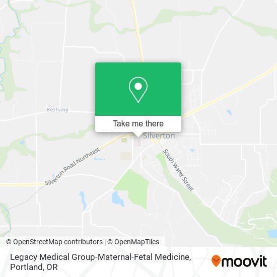 Mapa de Legacy Medical Group-Maternal-Fetal Medicine