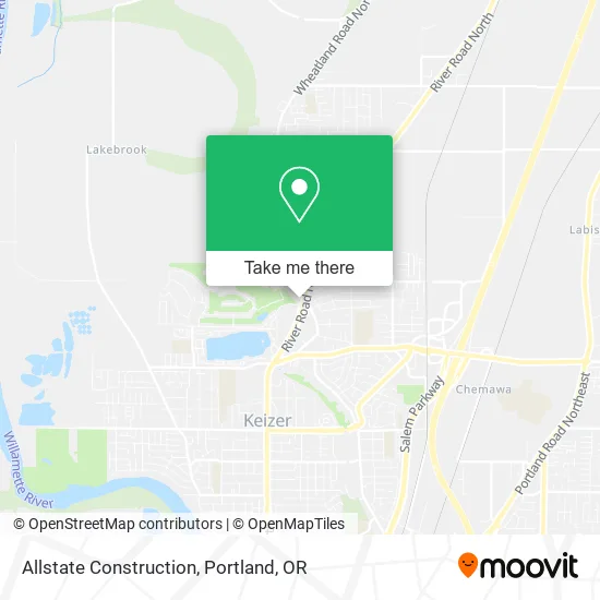 Allstate Construction map