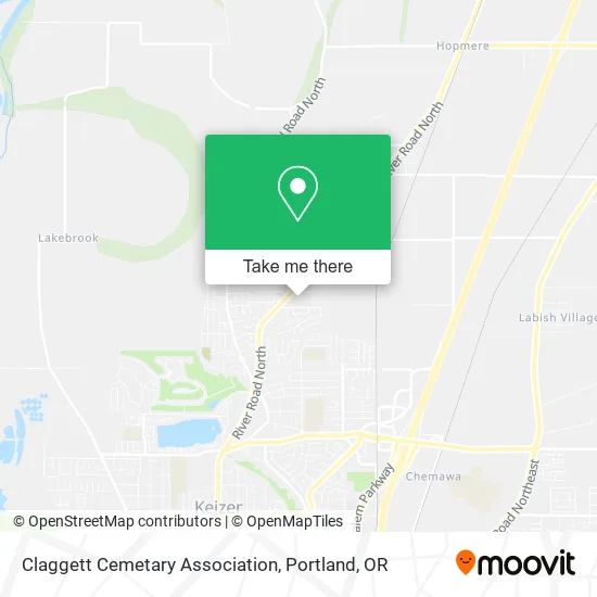 Claggett Cemetary Association map
