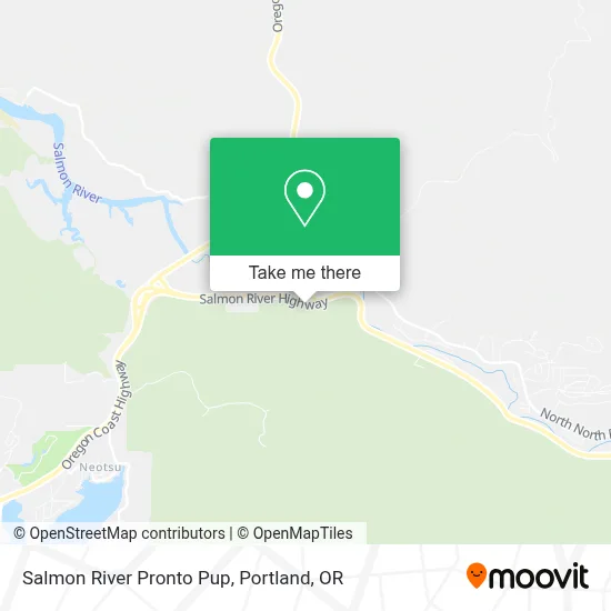 Salmon River Pronto Pup map