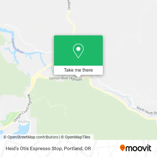 Heid's Otis Espresso Stop map
