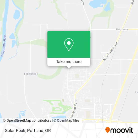 Solar Peak map