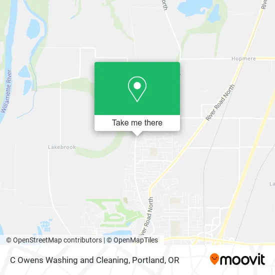 C Owens Washing and Cleaning map