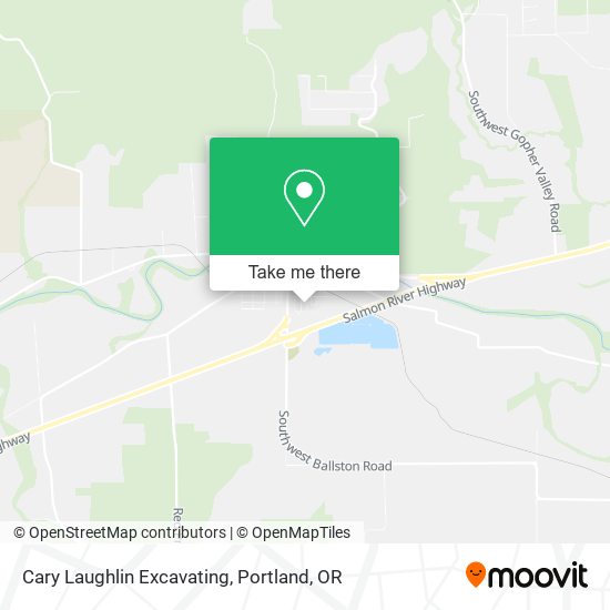 Cary Laughlin Excavating map