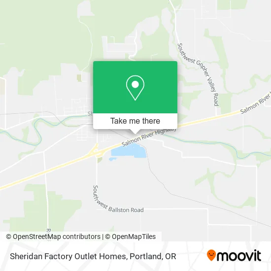 Sheridan Factory Outlet Homes map