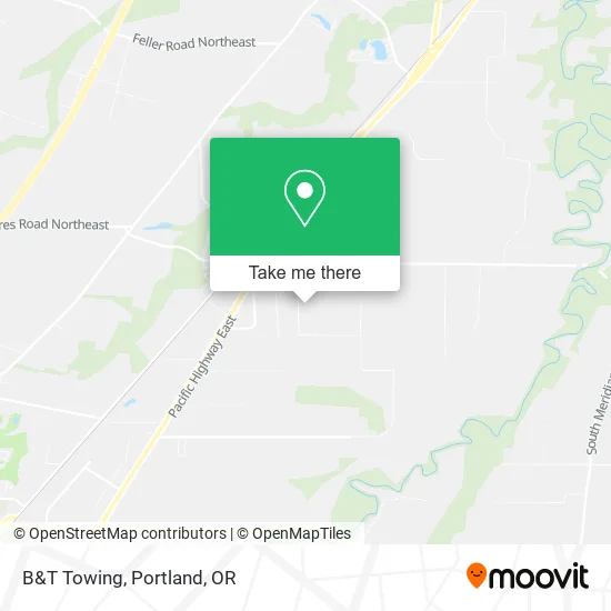 Mapa de B&T Towing