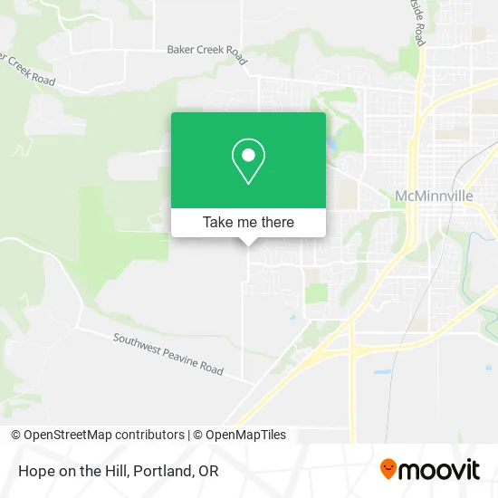 Hope on the Hill map