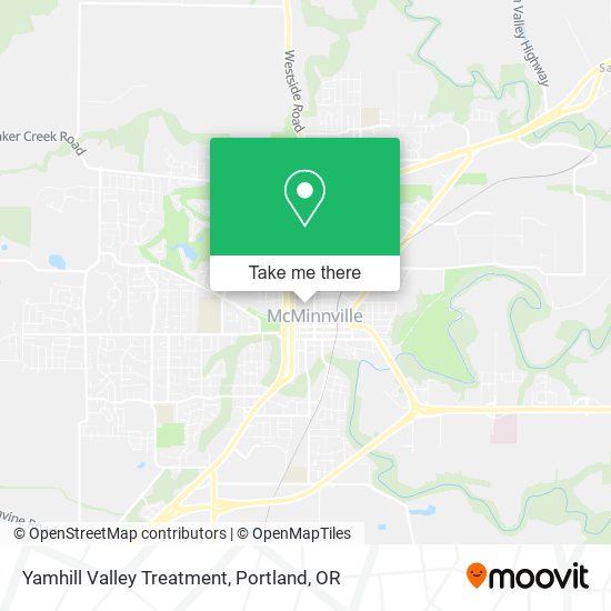 Yamhill Valley Treatment map