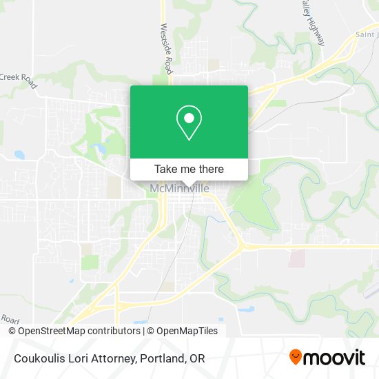 Coukoulis Lori Attorney map