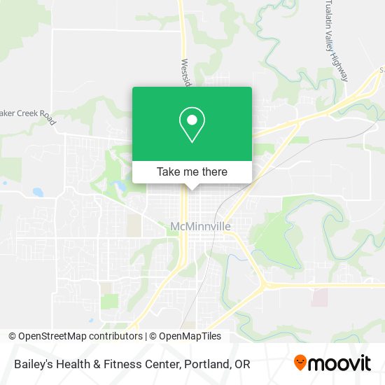 Bailey's Health & Fitness Center map