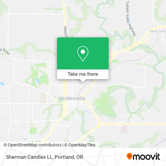 Sherman Candles LL map